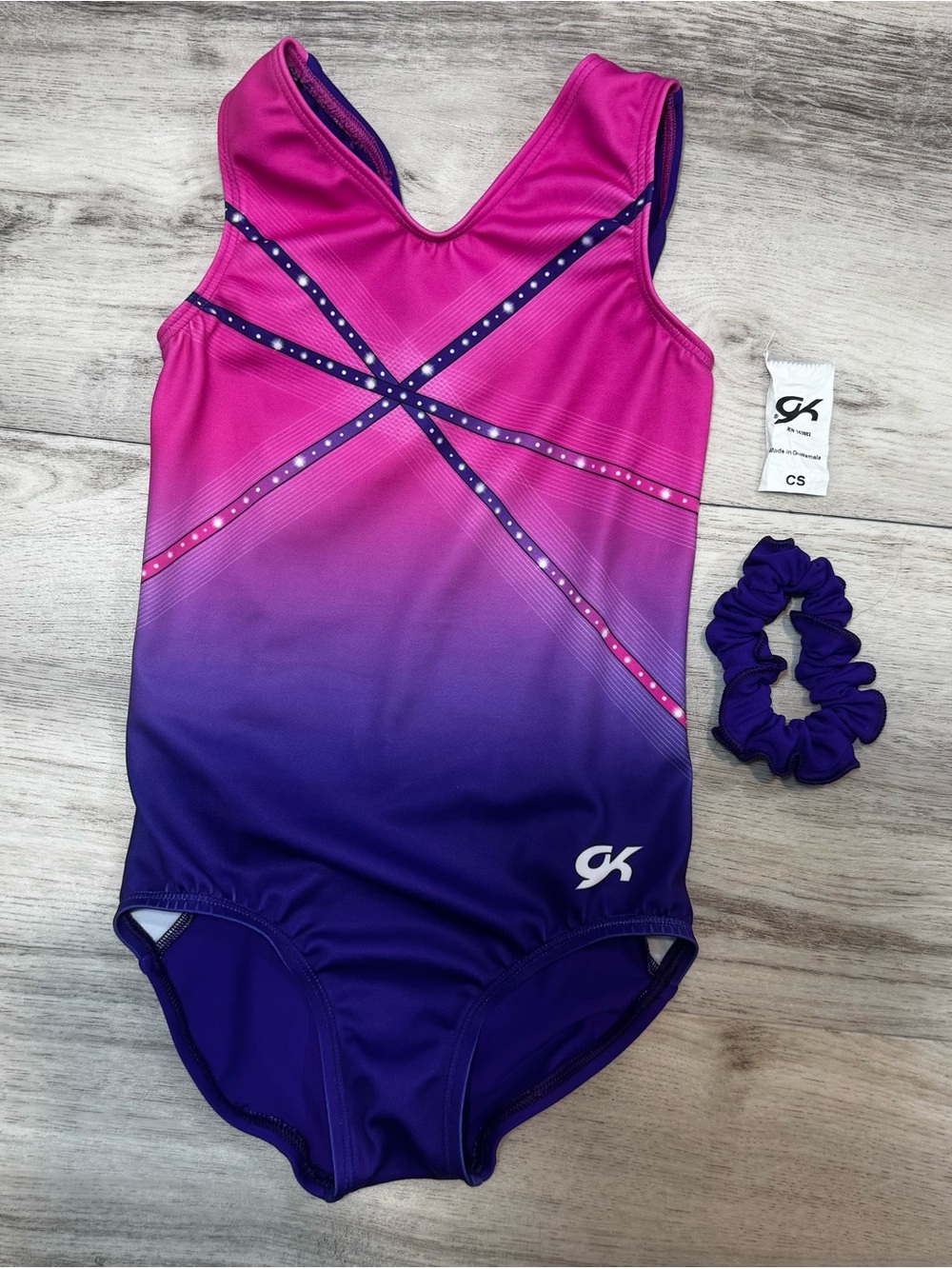 EUC GK Kids Pink to Purple Ombré Leotard